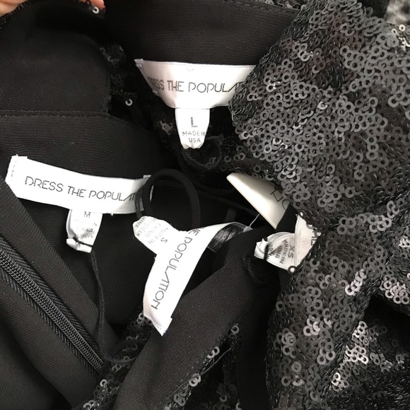 Dress the Population Raven Sequin Gown - Picture 8 of 8